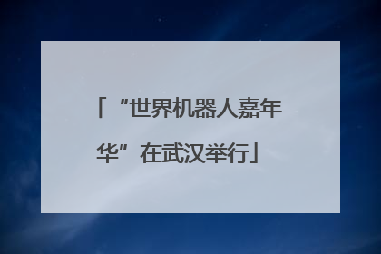 “世界机器人嘉年华”在武汉举行