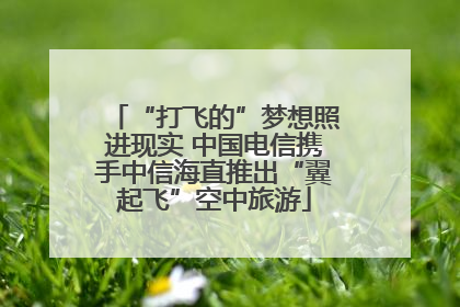“打飞的”梦想照进现实 中国电信携手中信海直推出“翼起飞”空中旅游