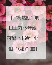 “梅姑娘”明日上岗 今年她可能“出镜”少但“戏份”重