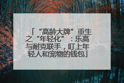 “高龄大牌”重生之“年轻化”：乐高与耐克联手，盯上年轻人和宠物的钱包