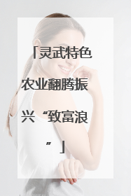 灵武特色农业翻腾振兴“致富浪”