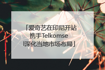 爱奇艺在印尼开站 携手Telkomsel深化当地市场布局