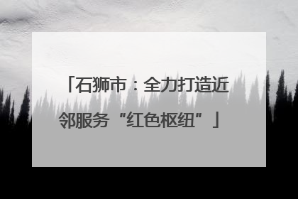 石狮市：全力打造近邻服务“红色枢纽”