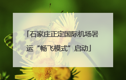 石家庄正定国际机场暑运“畅飞模式”启动