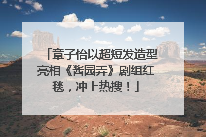 章子怡以超短发造型亮相《酱园弄》剧组红毯，冲上热搜！
