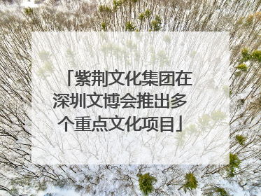 紫荆文化集团在深圳文博会推出多个重点文化项目