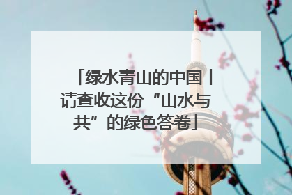 绿水青山的中国丨请查收这份“山水与共”的绿色答卷