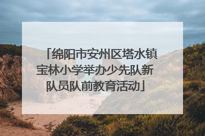 绵阳市安州区塔水镇宝林小学举办少先队新队员队前教育活动