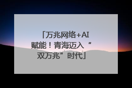 万兆网络+AI赋能！青海迈入“双万兆”时代