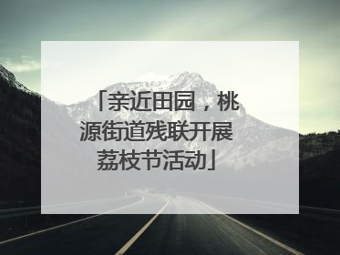 亲近田园，桃源街道残联开展荔枝节活动