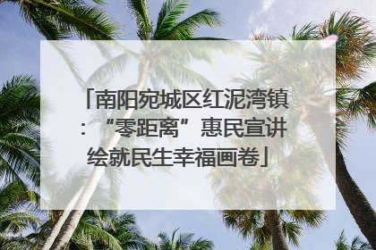 南阳宛城区红泥湾镇：“零距离”惠民宣讲 绘就民生幸福画卷