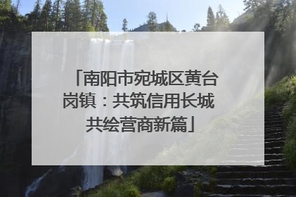 南阳市宛城区黄台岗镇：共筑信用长城 共绘营商新篇