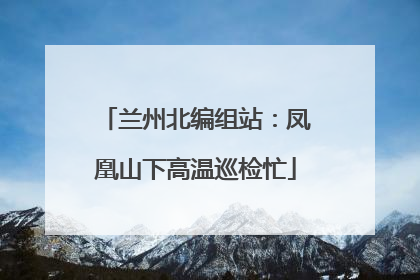 兰州北编组站：凤凰山下高温巡检忙