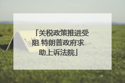 关税政策推进受阻 特朗普政府求助上诉法院