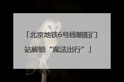 北京地铁6号线朝阳门站解锁“魔法出行”