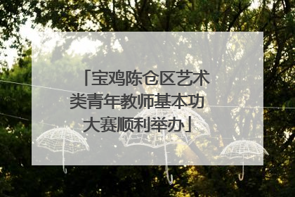 宝鸡陈仓区艺术类青年教师基本功大赛顺利举办