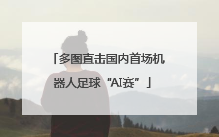 多图直击国内首场机器人足球“AI赛”