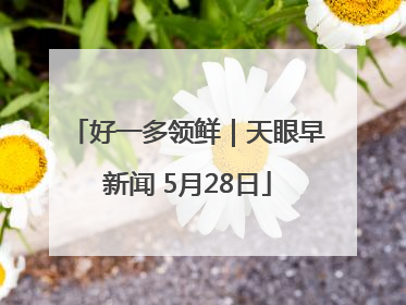 好一多领鲜｜天眼早新闻 5月28日