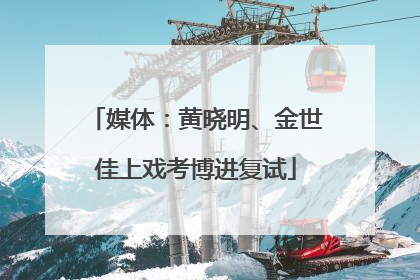 媒体：黄晓明、金世佳上戏考博进复试