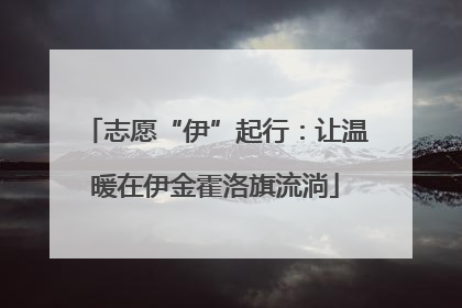 志愿“伊”起行：让温暖在伊金霍洛旗流淌