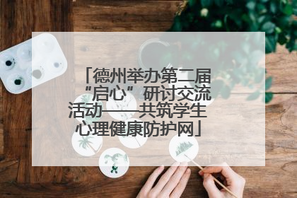 德州举办第二届“启心”研讨交流活动——共筑学生心理健康防护网