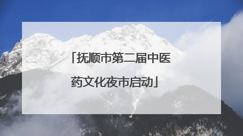 抚顺市第二届中医药文化夜市启动