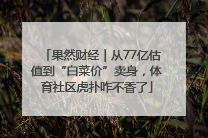 果然财经｜从77亿估值到“白菜价”卖身，体育社区虎扑咋不香了
