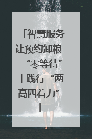 智慧服务让预约卸粮“零等待”丨践行“两高四着力”