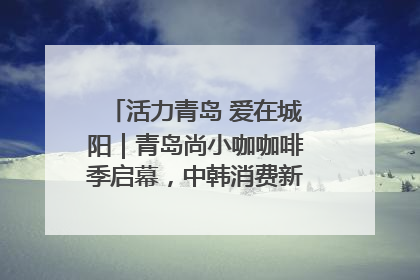 活力青岛 爱在城阳｜青岛尚小咖咖啡季启幕，中韩消费新场景点燃夏日热情