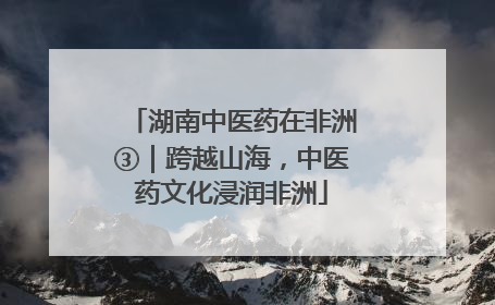 湖南中医药在非洲③｜跨越山海，中医药文化浸润非洲