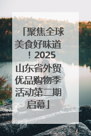 聚焦全球美食好味道！2025山东省外贸优品购物季活动第二期启幕