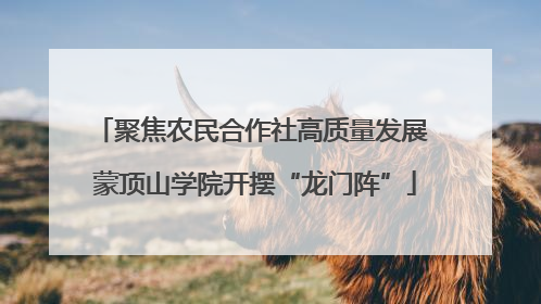 聚焦农民合作社高质量发展 蒙顶山学院开摆“龙门阵”