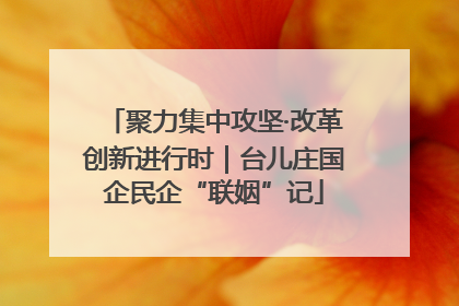 聚力集中攻坚·改革创新进行时｜台儿庄国企民企“联姻”记
