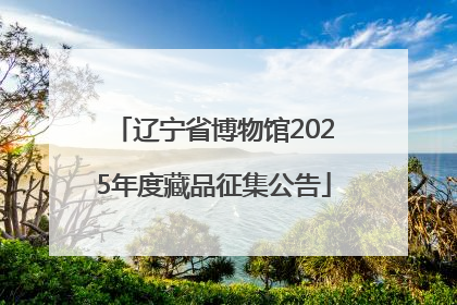 辽宁省博物馆2025年度藏品征集公告