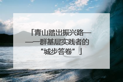 青山踏出振兴路——一群基层实践者的“城步答卷”