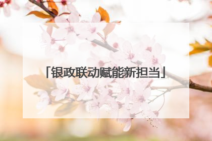 银政联动赋能新担当