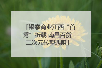 银泰商业江西“首秀”折戟 南昌百货二次元转型遇阻