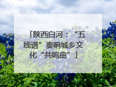 陕西白河：“五线谱”奏响城乡文化“共鸣曲”