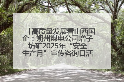 高质量发展看山西国企：朔州煤电公司增子坊矿2025年“安全生产月”宣传咨询日活动亮点纷呈