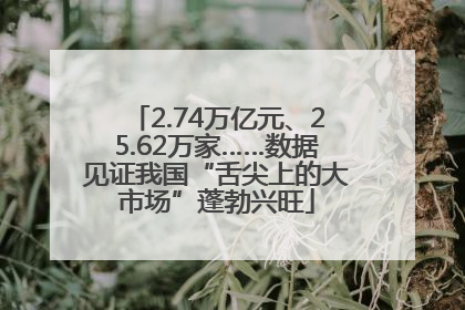 2.74万亿元、25.62万家……数据见证我国“舌尖上的大市场”蓬勃兴旺