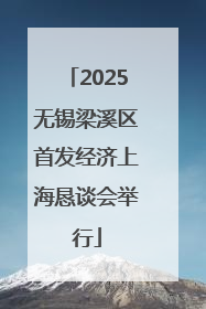 2025无锡梁溪区首发经济上海恳谈会举行