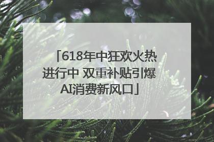 618年中狂欢火热进行中 双重补贴引爆AI消费新风口